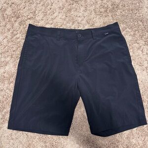Travis Mathew Black Flat Front Shorts